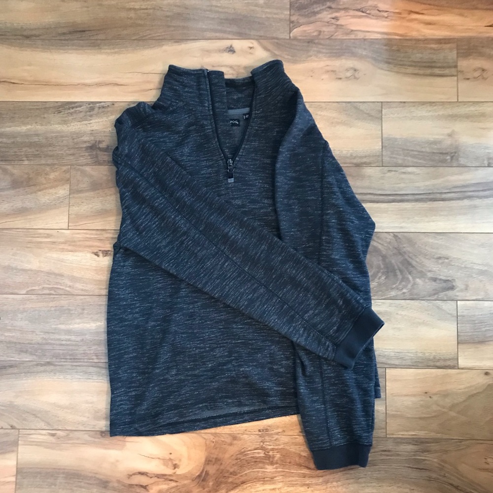 London Fog Half Zip Mock Neck Pullover